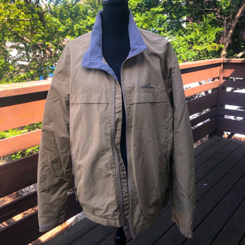 Eddie Bauer Fleece Lined Lightweight Jacket / Coat